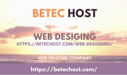 Learn Complete Web Designing Course At Home ? Betec Host Web Hosting Company