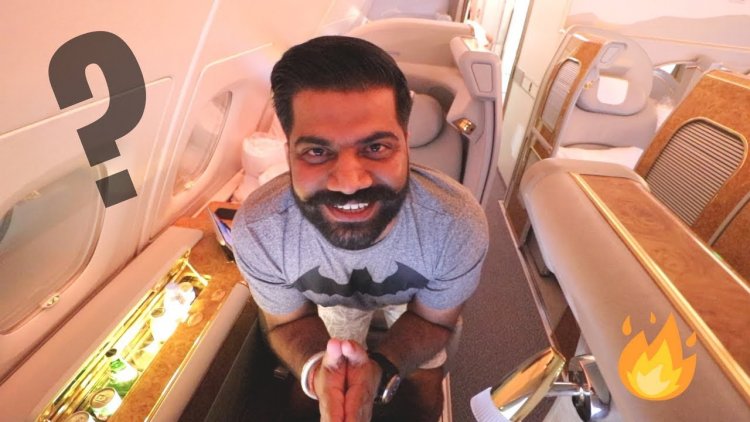 Dubai YouTuber is the only passenger in Emirates flight first class
