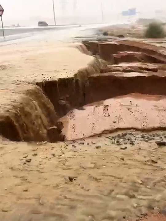 Stunning waterfalls in UAE as heavy rains hit country